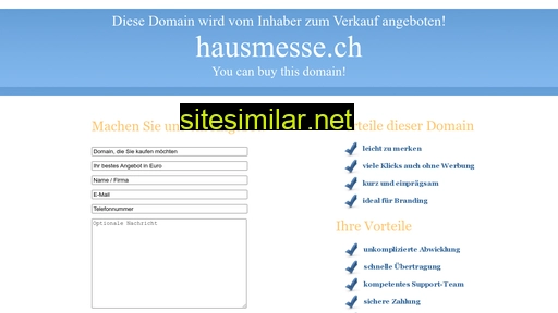 hausmesse.ch alternative sites