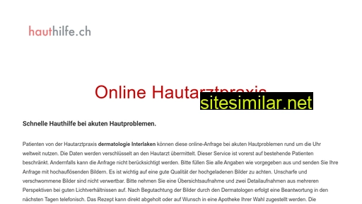 hauthilfe.ch alternative sites