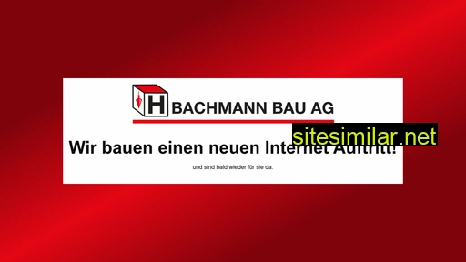 hbachmannbauag.ch alternative sites