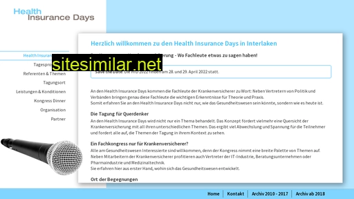 healthinsurancedays.ch alternative sites