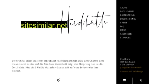 heidihuette.ch alternative sites