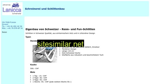 heinzenberg-schlitten.ch alternative sites