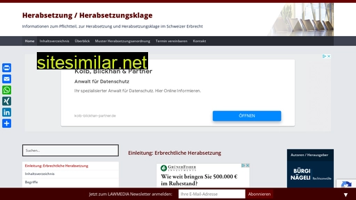 herabsetzung.ch alternative sites