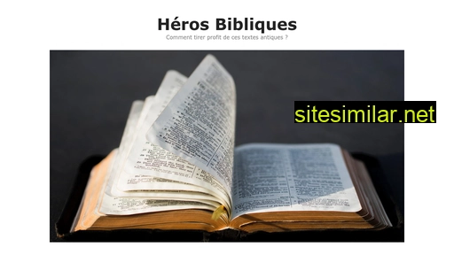 heros-bibliques.ch alternative sites