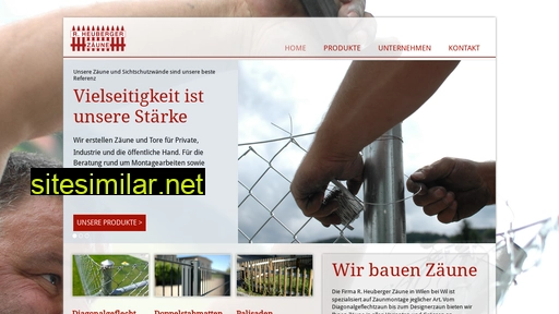 heuberger-zaeune.ch alternative sites