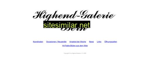 highendgalerie.ch alternative sites
