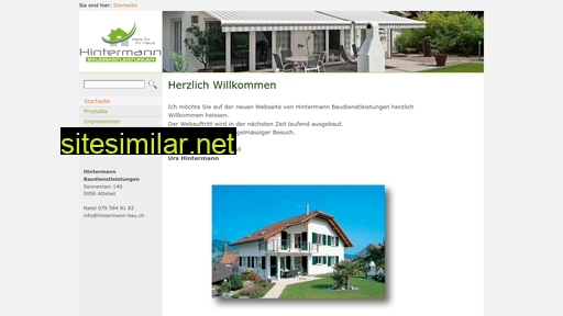 hintermann-bau.ch alternative sites