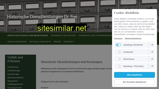 historischedienstleistungen.ch alternative sites