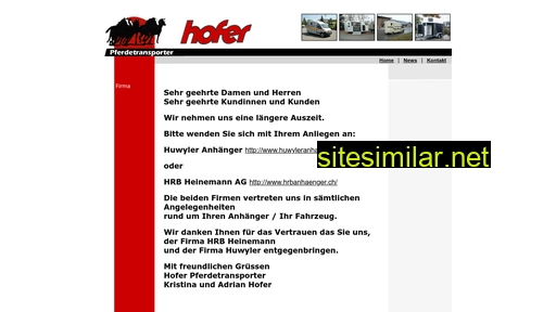 hofer-anhaenger.ch alternative sites