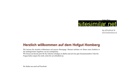 hofhomberg.ch alternative sites