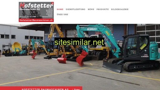 hofstetterbaumaschinen.ch alternative sites