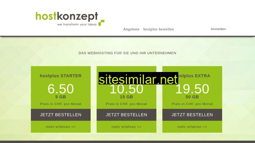 hostkonzept.ch alternative sites