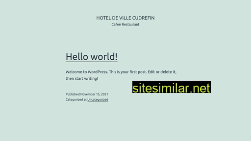 hoteldevillecudrefin.ch alternative sites