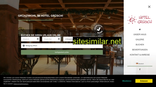 hotelgruesch.ch alternative sites