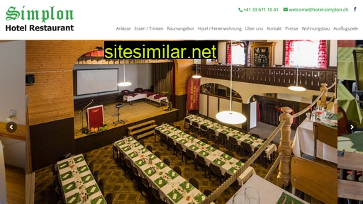 hotel-simplon.ch alternative sites