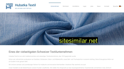 hubatka-textil.ch alternative sites