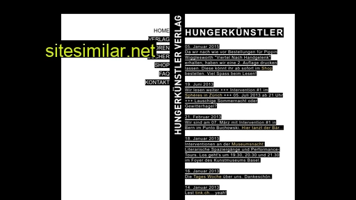 hungerkuenstler.ch alternative sites