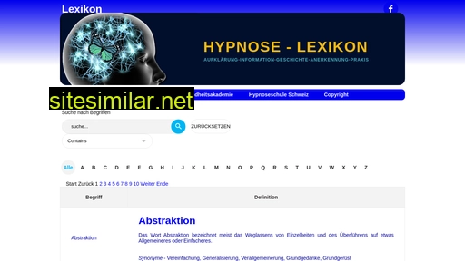 hypnose-lexikon.ch alternative sites