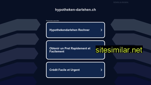 hypotheken-darlehen.ch alternative sites
