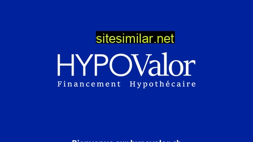 hypovalor.ch alternative sites