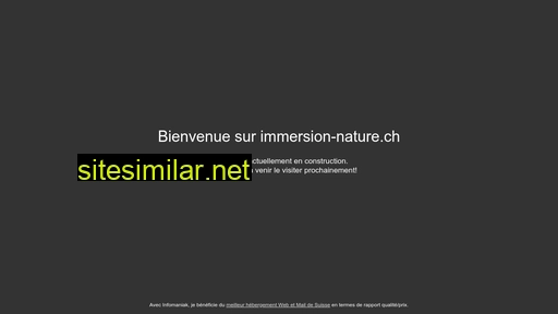 immersion-nature.ch alternative sites