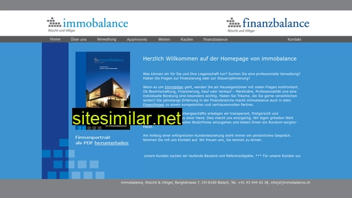 immobalance.ch alternative sites