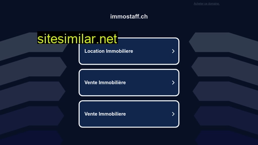 immostaff.ch alternative sites