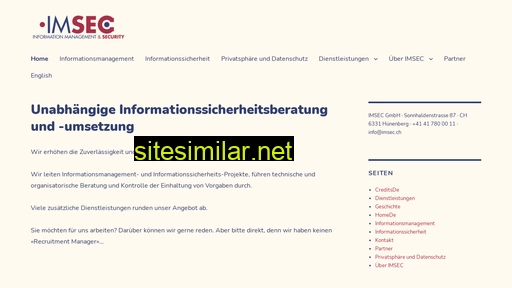imsec.ch alternative sites