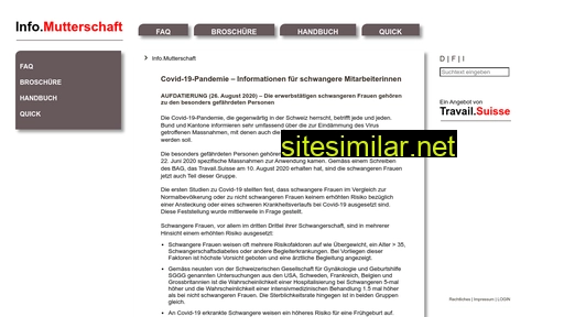 infomutterschaft.ch alternative sites