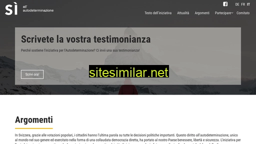 iniziativa-autodeterminazione.ch alternative sites