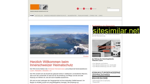 Innerschweizer-heimatschutz similar sites
