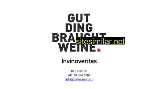 invinoveritas.ch alternative sites