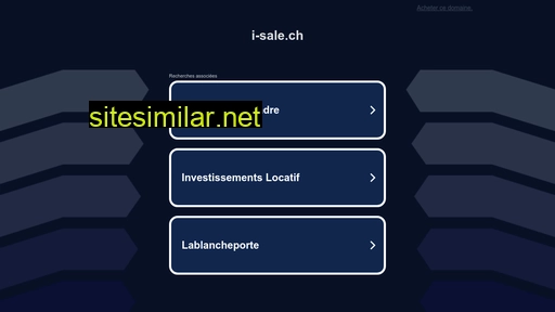 i-sale.ch alternative sites