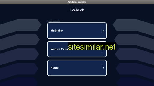 i-velo.ch alternative sites