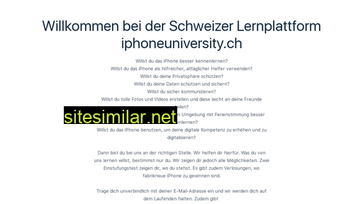 iphoneuniversity.ch alternative sites