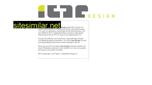 itae-design.ch alternative sites