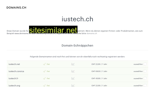iustech.ch alternative sites