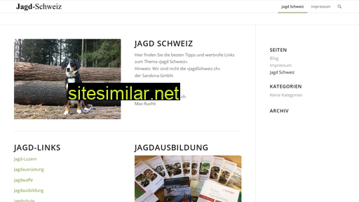 jagd-schweiz.ch alternative sites