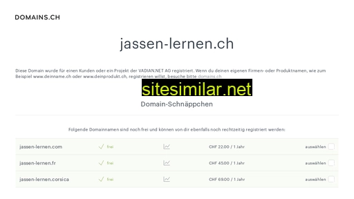 jassen-lernen.ch alternative sites
