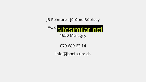 jbpeinture.ch alternative sites