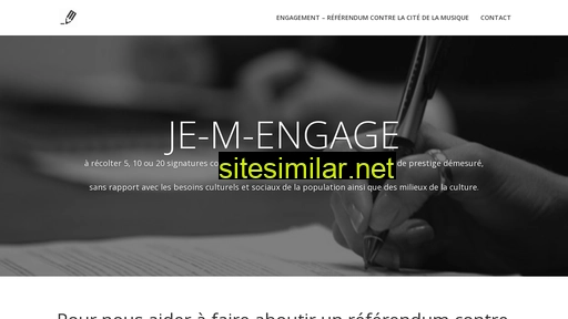 je-m-engage.ch alternative sites