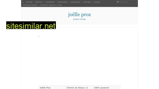 joelleproz.ch alternative sites