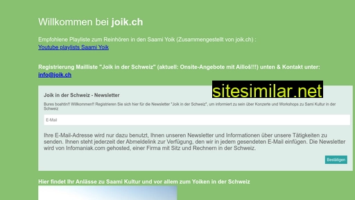 joik.ch alternative sites