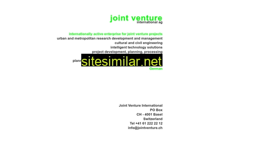 jointventure.ch alternative sites