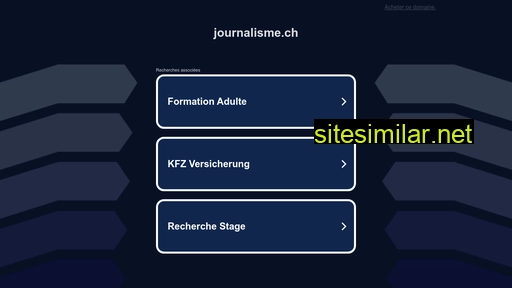 journalisme.ch alternative sites