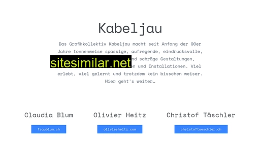 kabeljau.ch alternative sites