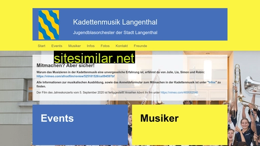 kadettenmusik-langenthal.ch alternative sites
