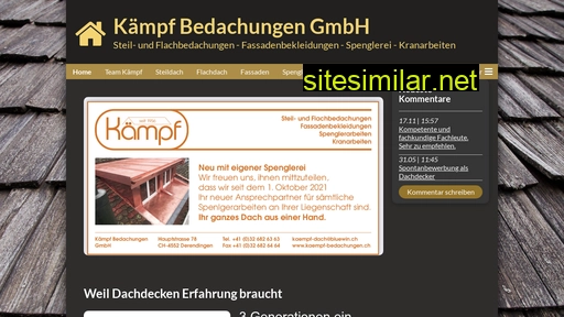 kaempf-bedachungen.ch alternative sites