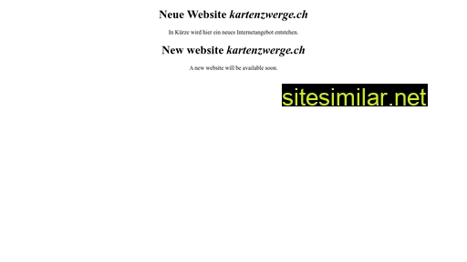 kartenzwerge.ch alternative sites