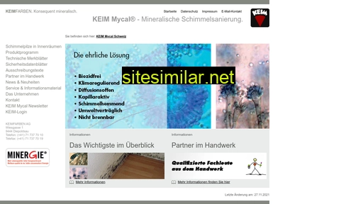 keim-mycal.ch alternative sites